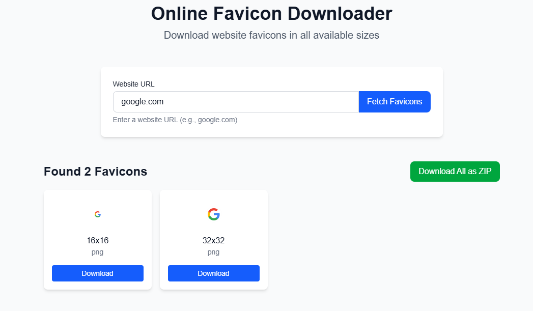 Fetch Favicons